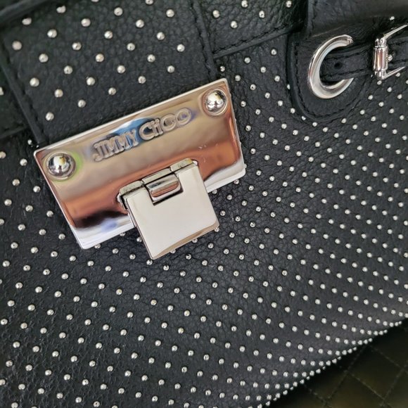 Jimmy Choo Black Tote with Silver Detailing - Picture 2 of 8